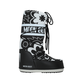 Unisex čizme Moon Boot Icon flower black/white