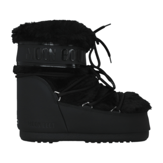 Ženske čizme Moon Boot Icon Low Faux Fur Black