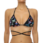 Ženski kupaći gornji deo Puma Swim women wrap triangle 1p