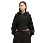Ženski duks Puma Street glam bedazzled fz balloon sleeve hoodie fl